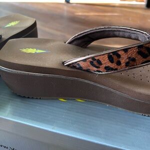 Volatile Brown Leopard Women's Sandals - new in box